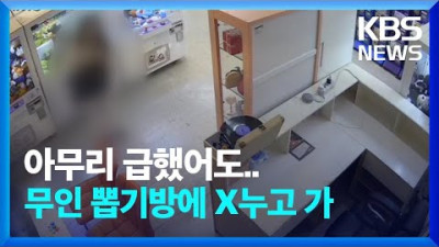 무인 인형뽑기방 '대변녀'