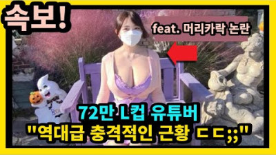 웅장해지는 72만 유튜버 후속 뉴스