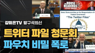 난리났다. 트위터 파일 청문회 000 책임이다 [강미은TV 방구석외신]