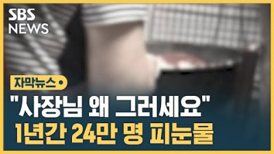 사장님 왜 그러세요 1년간 24만 명 피눈물 (자막뉴스) / SBS