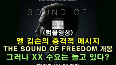 멜 깁슨의 충격적 메시지 / The sound of freedom 개봉 / 그러나 수요는 늘고 있다 [무자비한 아동 인신매매범]