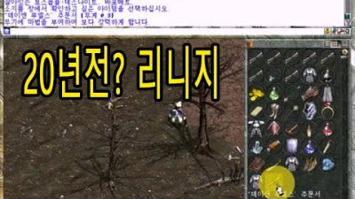 20년전 초창기 리니지가 궁금하세요?