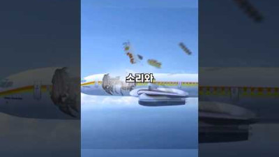 천장이 뚫린 채 24000피트 상공을 비행한 여객기