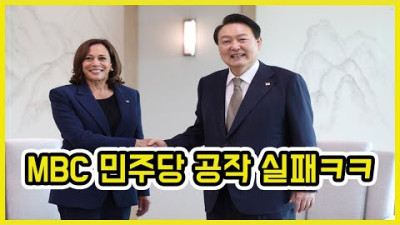 [속보] 외교참사라더니.. 해리스 한미동맹 굳건, 발전 기대 ㅋㅋ | 도람뿌